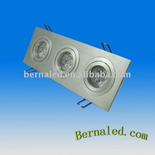 3*3*1w squareness celling light 9w squareness downlight 3x3x1w integrated lens celling lamp