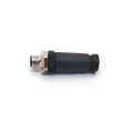 M12 Conector de plugue redondo 8pin com terminais de parafuso