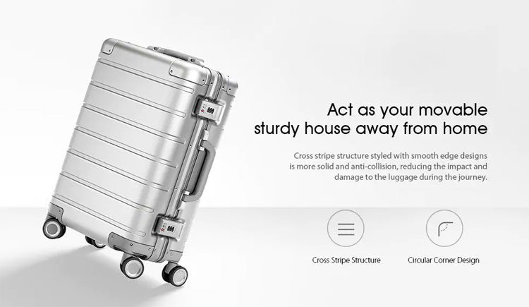 Ninetygo Metal Travel Suitcase