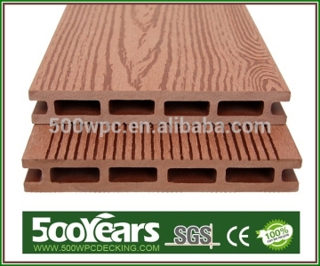 2016 fashionable good price factory supply waterproof WPC decking / wood plastic composite decking for modern house