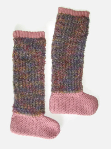 Knee High Sock Crochet Pattern  Over the knee Socks