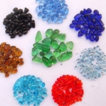 Fine Colorful Glass Sands for DIY Crafts