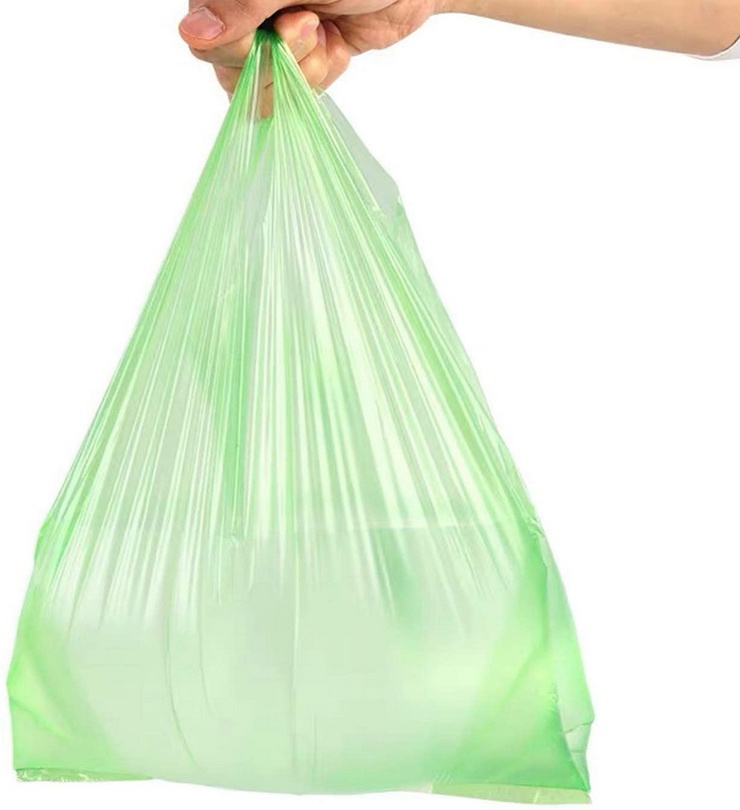 Common plastic bags used in supermarkets