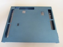 Square blue mobile power supply shell