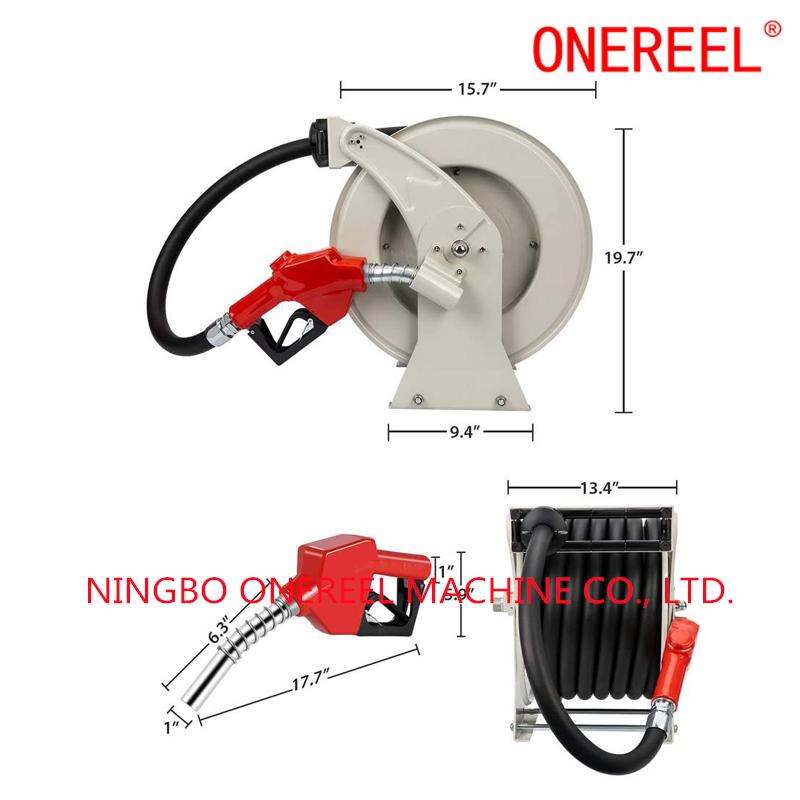 High Quality Air Hose Steel Mounted Reel04 Jpg