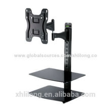LCD TV Wall Bracket and DVD Wall Bracket A9 with glass