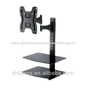 LCD TV Wall Bracket and DVD Wall Bracket A9 with glass