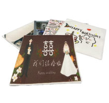 high quality Digital printing technology folded Napkin