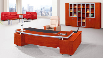 Cherry MDF Wood Veneer executive table, Office veneer Tables