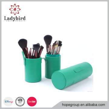 Comestic Brush Makeup Brush Leather Cup Holder Easy to carry