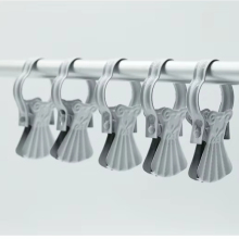 Rustproof Metal Curtain Clips with Rings