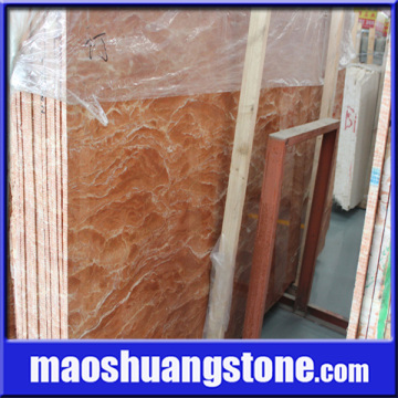 Orange Red Marble Slab