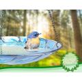 11 inch Hanging Bird Bath Glass