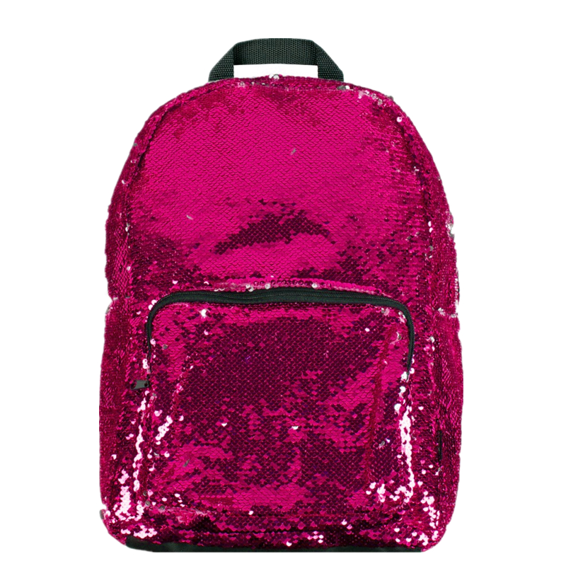 Mochila de lentejuelas de múltiples colores personalizados múltiples machacadas de la escuela de magia de sirena brillante