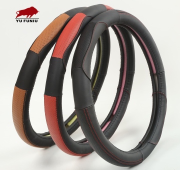 Leather Custom Steering Wheel Cover - Automotive Accessory