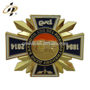 Good price high quality wholesale enamel 3D embossed logo custom badge pin