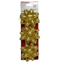 Gift wrapping Christmas gift holographic ribbon star bow