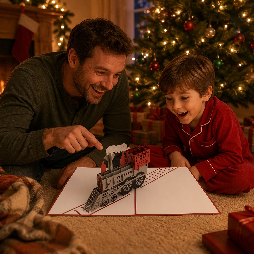 Wyskakująca karta świąteczna 3D 3d holiday pop up card