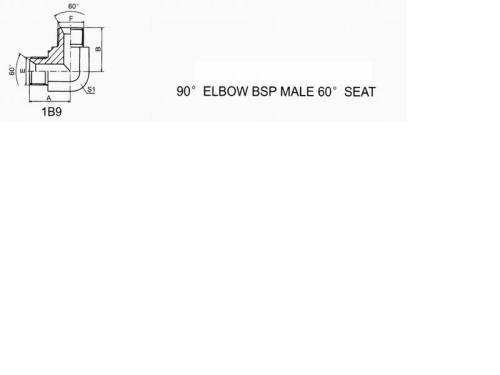 90' ELBOW BSP MALE 60' SEAT