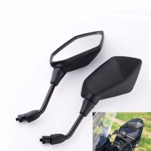 2Pcs/Pair Motorcycle Rear Mirror Scooter  Rearview Mirror  Back Side  Mirror 8mm 10mm Carbon Fiber