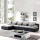 3 Pieces Upholstery Chaise Sectional Sofa Set