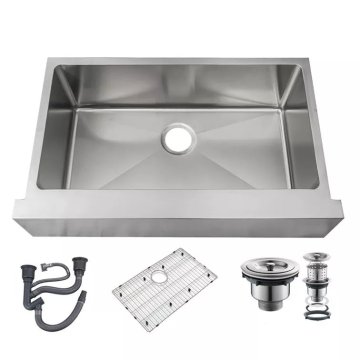 Venta caliente delantal de acero inoxidable fregaderos de cocina delanteros