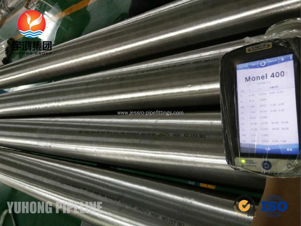 Monel 400 Seamless Pipe ASTM B165 UNS N04400 100% UT & ET & PT