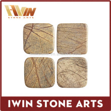 Competitive Manufacturer Marble Table Coaster /Cup Mat/Square Marble Coaster