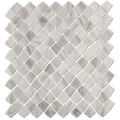 Off-white stone pattern glass mosaic tiles