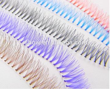 2014 new lash extentions/ flare lashes 5 colors false eyelash extensions handmade false eyelash