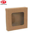 Cheap Kraft Paper Box with Clear PVC Window