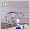 Estatua de oso de cristal de transparencia para regalo