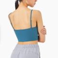 Crop Tank Tops för kvinnor Trådlös Cami-tröja