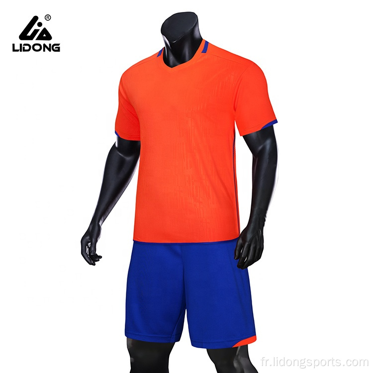 Uniformes de football de sports pour vêtements de sport unisexe rapides pas cher