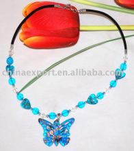 colored glazed necklace NJ-G007
