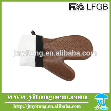 Colorful oven silicone grilling kitchen gloves