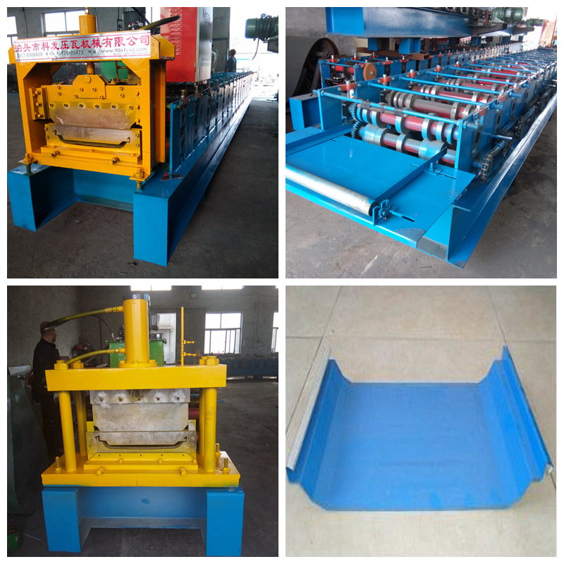 Portable self lock Metal Roofing Roll Forming Machine / Standing Seam Metal Roofing Machine