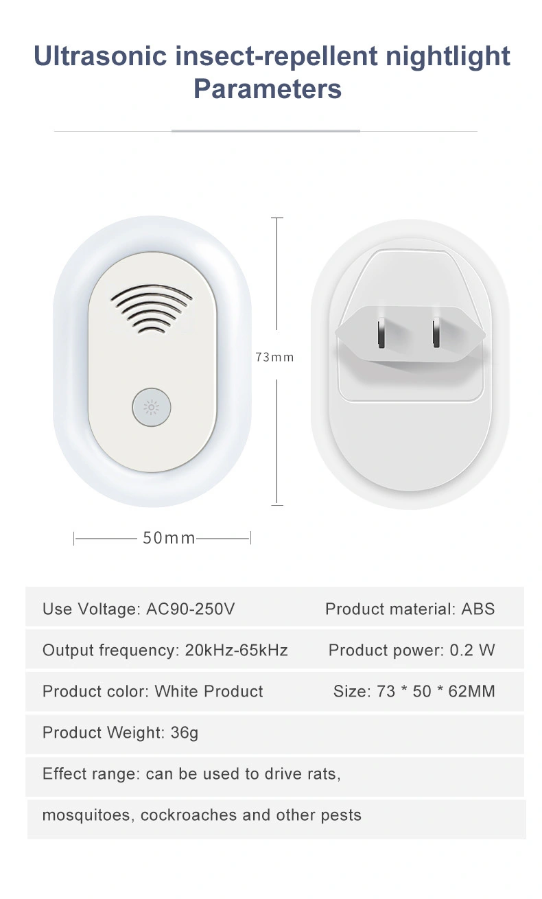 Ultrasonic Mosquito Repellent with Light