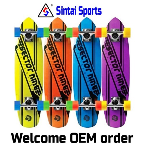 OEM design Canadian maple cheap sell long skateboard