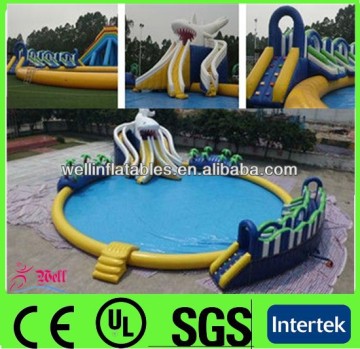 inflatable water park games for adults / inflatable removable water park games / inflatable water park tube