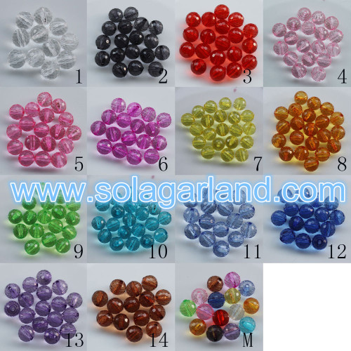 6-20MM Ακρυλικό κρύσταλλο με χάντρες Disco Ball Chunky Loose Beads Charms