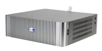 Silver Mini Itx Cases For Server , Vertical Computer Case Aluminum