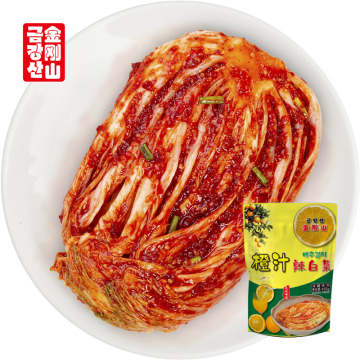 Orange-flavored spicy Chinese cabbage