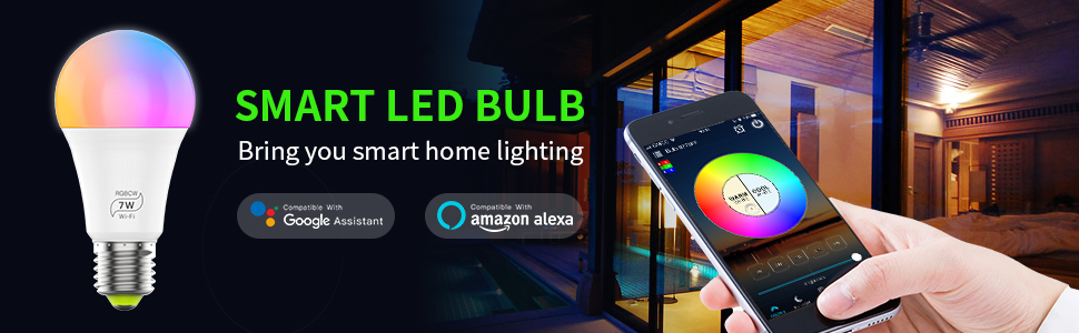 Tuya Alexa Dimmable Color Inteligente Wifi Led Light 
