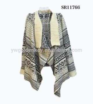 Wholesale Fashion knitted pashmina shoulder scarf wrap