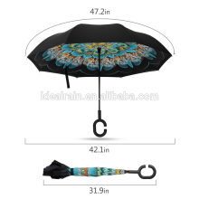 Windproof Double Layer Car Reverse Open Inverted inside out umbrella