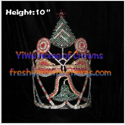 Christmas Tree And Candy Crystal Pageant Crowns