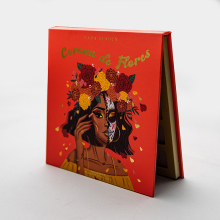 Paper Clamshell Book Eyeshadow Palette Cosmetic Package Box