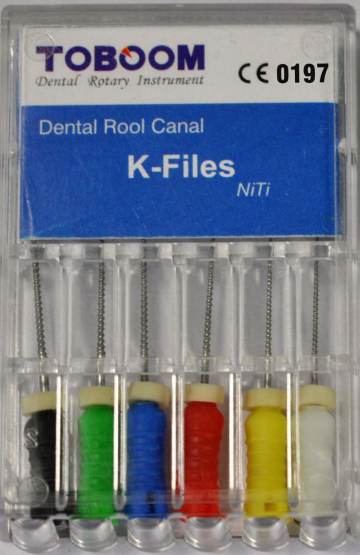 Hand Used Niti Root Canal K Files