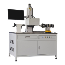 Desktop automatic lifting dot matrix rotary marking machine